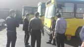 بازدید رئیس شورای اسلامی شهر و شهردار گلبهار از بخش فنی و تعمیر گاهی اتوبوسرانی گلبهار