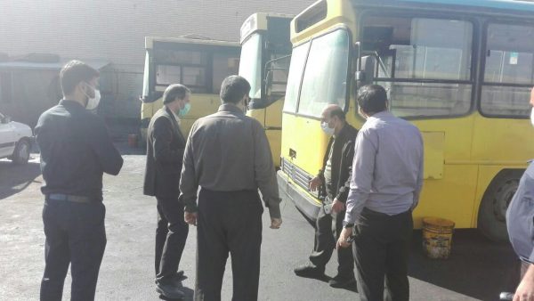 بازدید رئیس شورای اسلامی شهر و شهردار گلبهار از بخش فنی و تعمیر گاهی اتوبوسرانی گلبهار