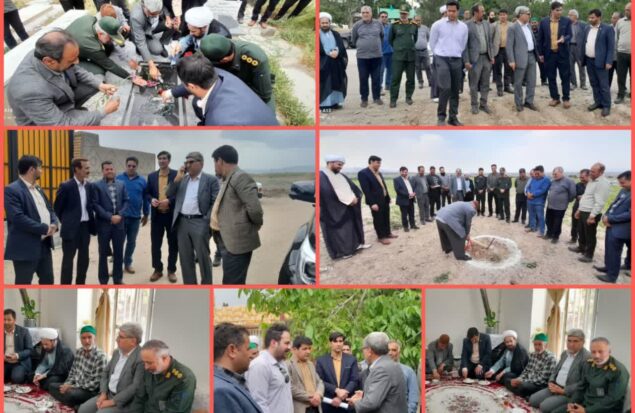 دهگردشی مسئولان شهرستان گلبهار به روستای احمدآباد با هدف رسیدگی به مشکلات مردم