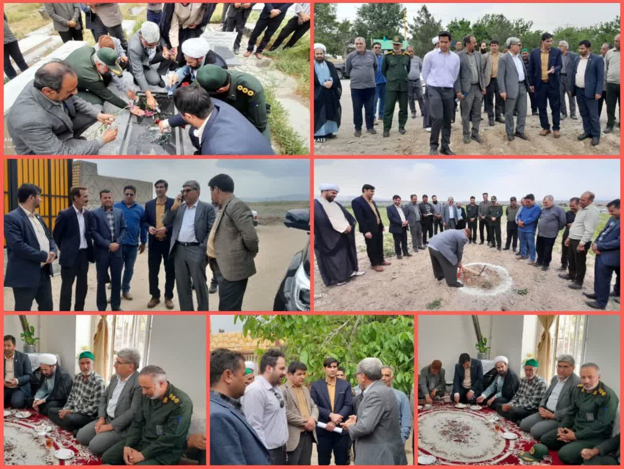 دهگردشی مسئولان شهرستان گلبهار به روستای احمدآباد با هدف رسیدگی به مشکلات مردم