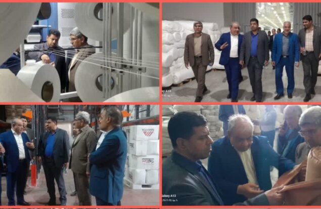 بازدید مسئولین از واحد تولیدی "مهتا توس" گلبهار با هدف حمایت از توسعه کسب‌وکار