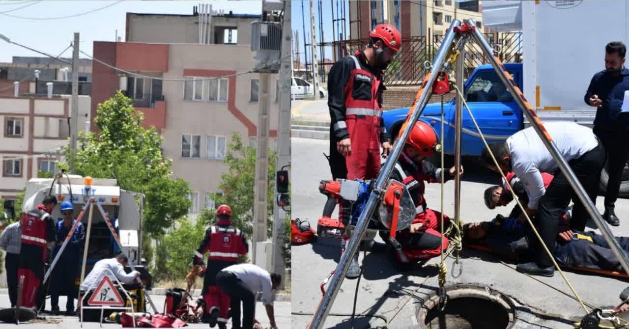 مانور لحظه صفر چاهافتادگی در گلبهار اجرا شد