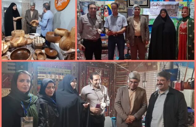 بازدید فرماندار گلبهار از غرفه‌های صنایع‌دستی و بوم‌گردی این شهرستان در نمایشگاه بین‌المللی مشهد