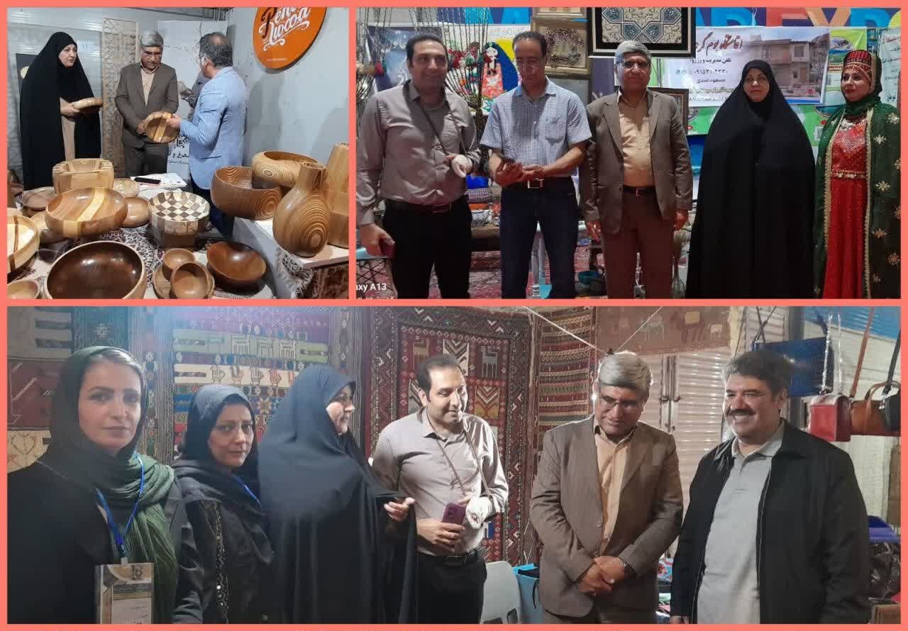 بازدید فرماندار گلبهار از غرفههای صنایعدستی و بومگردی این شهرستان در نمایشگاه بینالمللی مشهد