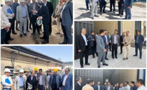 بازدید مسئولین چناران از یک طرح صنعتی و یک واحد تولیدی برای رفع موانع تولید