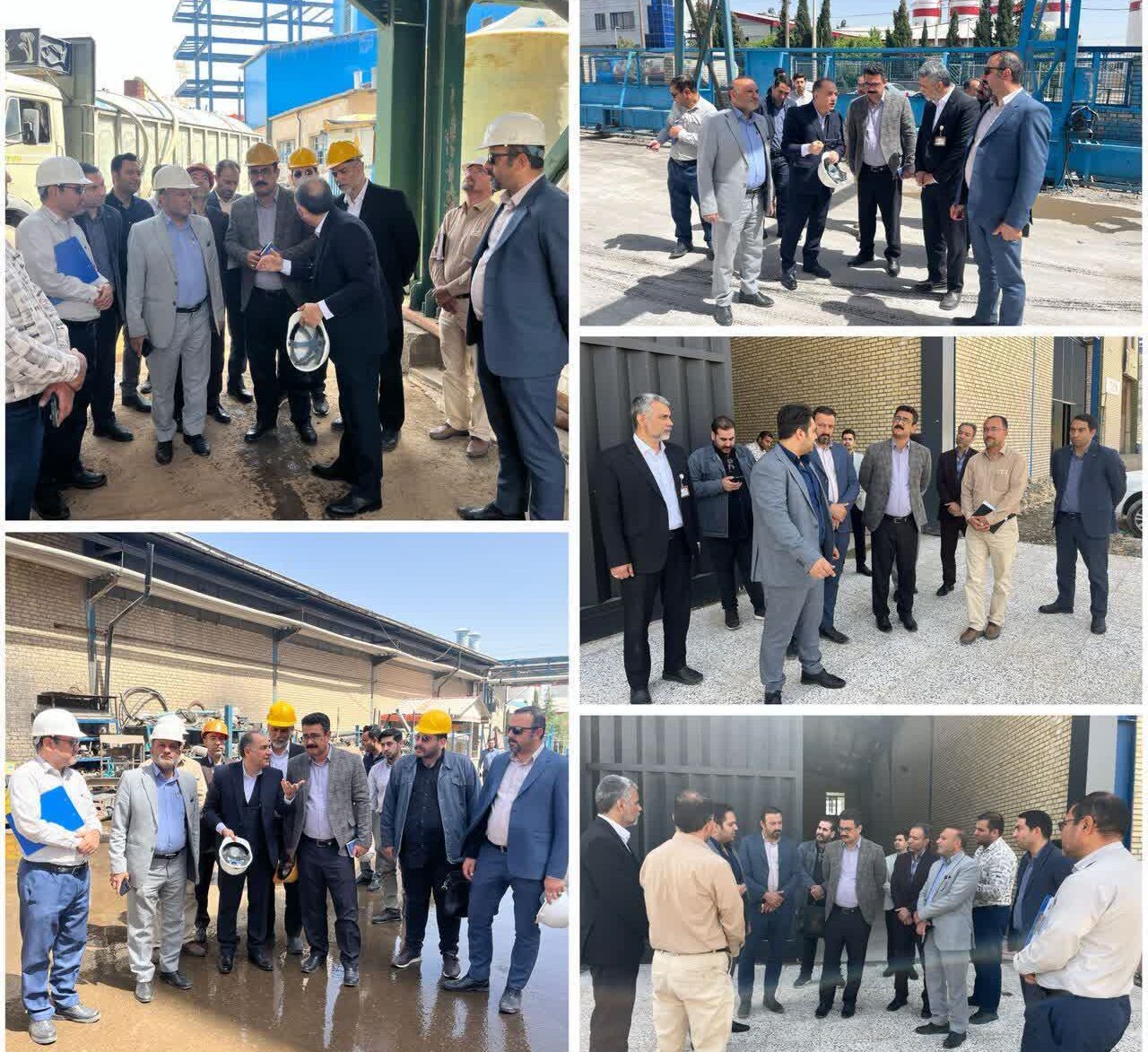 بازدید مسئولین چناران از یک طرح صنعتی و یک واحد تولیدی برای رفع موانع تولید