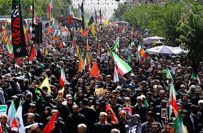 وزارت خارجه: ملت متحد ایران با زبان حضور، پاسخ ترور را داد