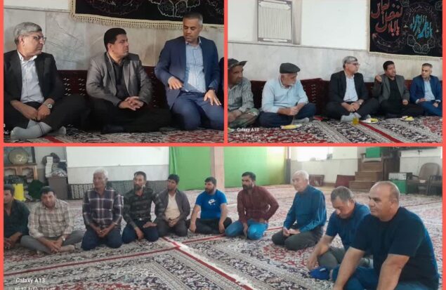 بررسی مشکلات روستای کلاته شیرین در دهگردشی با حضور مسئولین شهرستان گلبهار