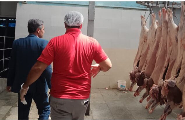 بازدید سرپرست شهرداری چناران از کشتارگاه صنعتی