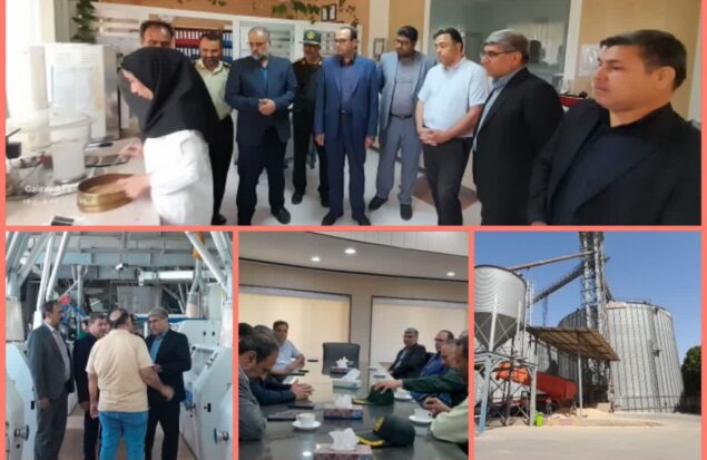 بازدید فرماندار گلبهار از مراکز کلیدی ذخیره و فرآوری گندم