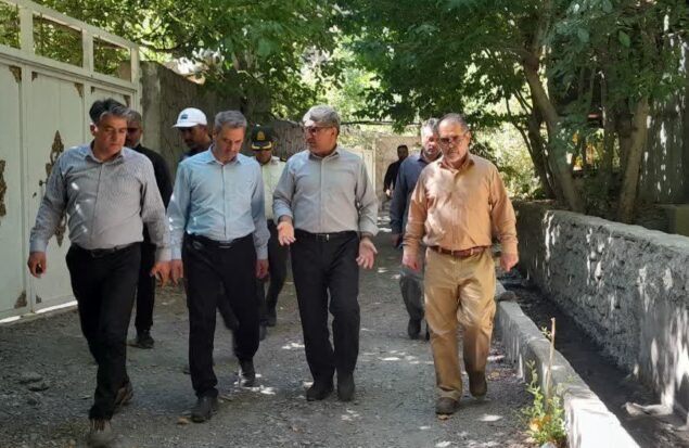 فرماندار گلبهار با حضور در مسیر رودخانه خرمدره پیگیر حل بحران آب روستای اسجیل شد
