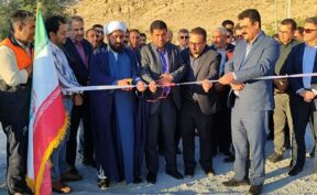 افتتاح پروژه احداث ابنیه و دیوار ساحلی راه روستایی «گروه» در چناران