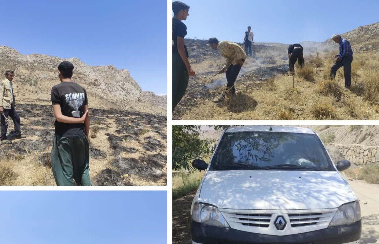 شناسایی و دستگیری عاملان آتشسوزی عمدی در مراتع شهرستان گلبهار