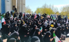 اجتماع بزرگ بانوان و دختران گلبهاری در گلزار شهدای گلبهار برگزار شد